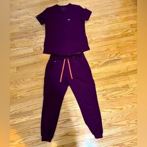 Figs Scrub Set, Deep Purple